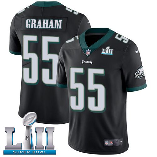 Men Philadelphia Eagles #55 Graham Black Limited 2018 Super Bowl NFL Jerseys->->NFL Jersey